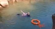 Polityk uratował tonącą kobietę. Nagranie jest hitem sieci