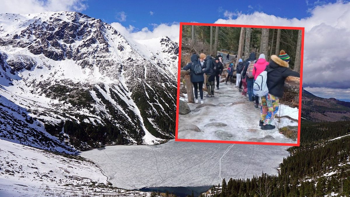 Tak wybrali się zimą nad Morskie Oko. Wideo wzbudziło sensację
