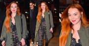 Lindsay Lohan i jej świeżo ostrzyknięte usta podbijają Nowy Jork