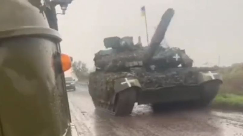 Ukraiński czołg T-84 Opłot.