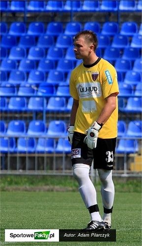 Po stracie bramki Mateusz Mika był niepocieszony...