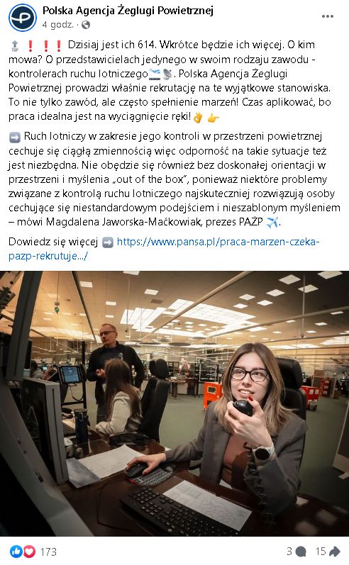 Post dotyczący rekrutacji