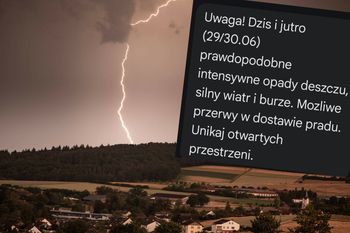 "Unikaj otwartych przestrzeni". Nadciągają silne burze