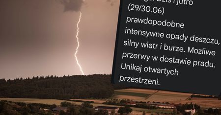 "Unikaj otwartych przestrzeni". Nadciągają silne burze