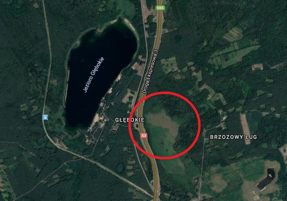 Miejsce, w którym dawniej znajdowało się jezioro Grążyk