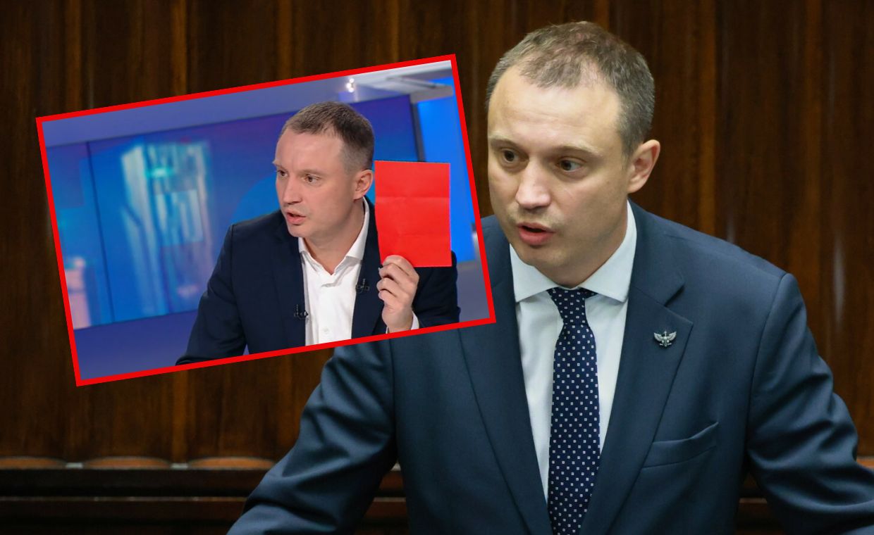 Nagle wyciągnął czerwoną kartkę. Zaskoczył w programie na żywo
