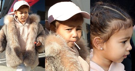 Córka Kim Kardashian w futrze (ZDJĘCIA)