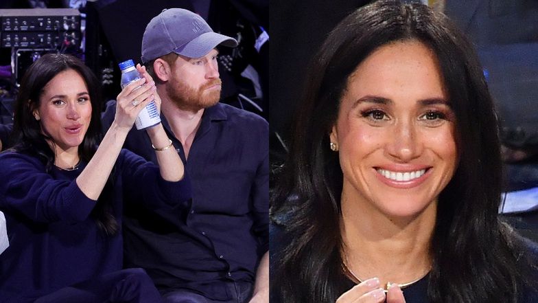 Meghan Markle i książę Harry na meczu NBA