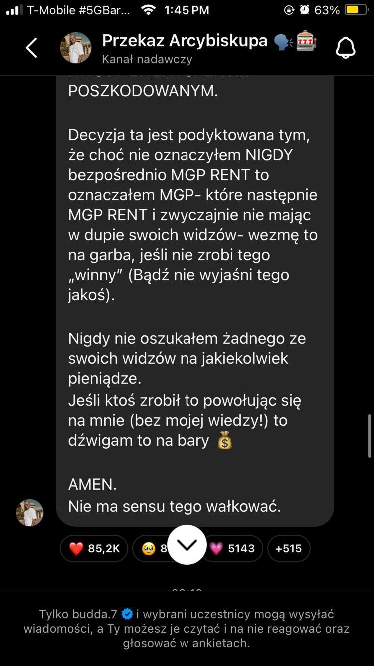Budda o aferze MGP