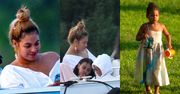 Dawno niewidziana Beyonce z ośmioletnią córką Blue Ivy i bliźniakami relaksuje się na łódce (ZDJĘCIA)