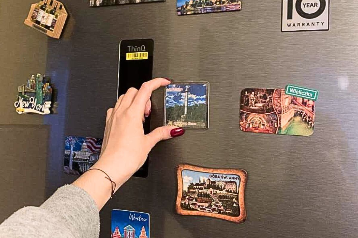 Magnets on the fridge