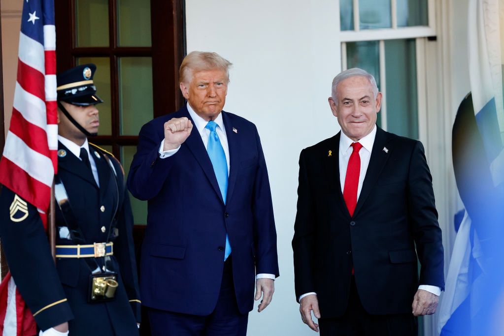 Präsident der USA Donald Trump und Israels Premierminister Benjamin Netanjahu