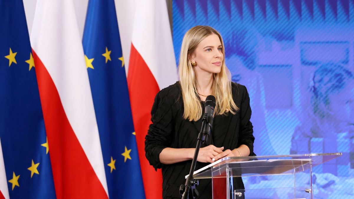 Ministerstwo Rodziny o pomocy dla gmin bez ??obk�w
Fot. Anita Walczewska/East News, Warszawa, 25.07.2024.  Konferencja prasowa wiceministry rodziny, pracy i polityki spolecznej Aleksandry Gajewskiej (n/z) nt. nowego programu dla gmin bez opieki zlobkowej w ramach Aktywnego Malucha ? "Pierwszy Dzienny Opiekun w Gminie".
Anita Walczewska