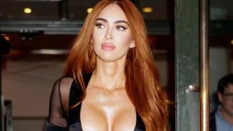 38-letnia Megan Fox eksponuje ciążowe krągłości w prześwitującej sukience, pędząc na modowy event