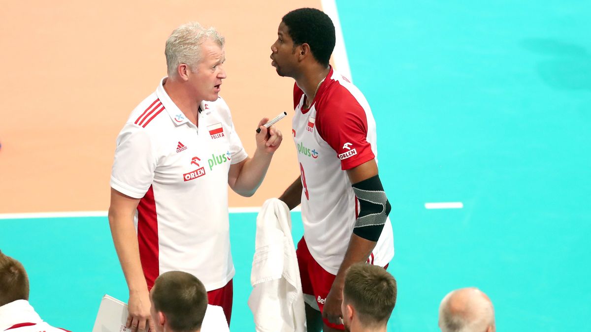 Newspix / JAKUB PIASECKI / CYFRASPORT / Na zdjęciu: Vital Heynen oraz Wilfredo Leon