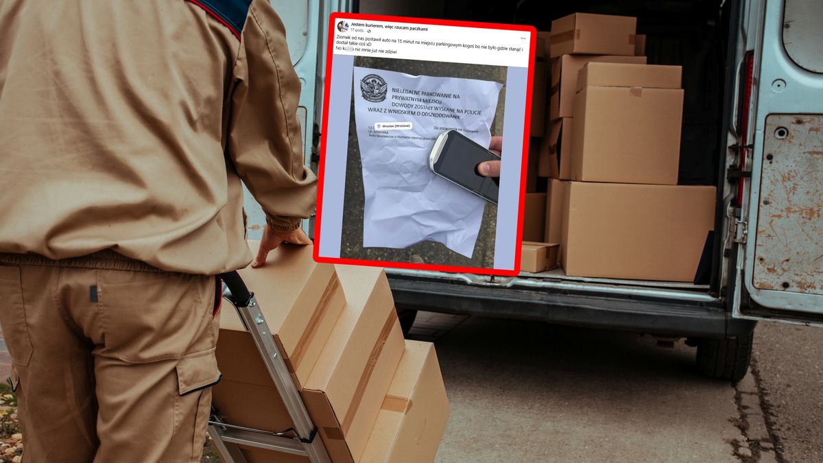 Przykra niespodzianka. Na kuriera czekała karteczka.