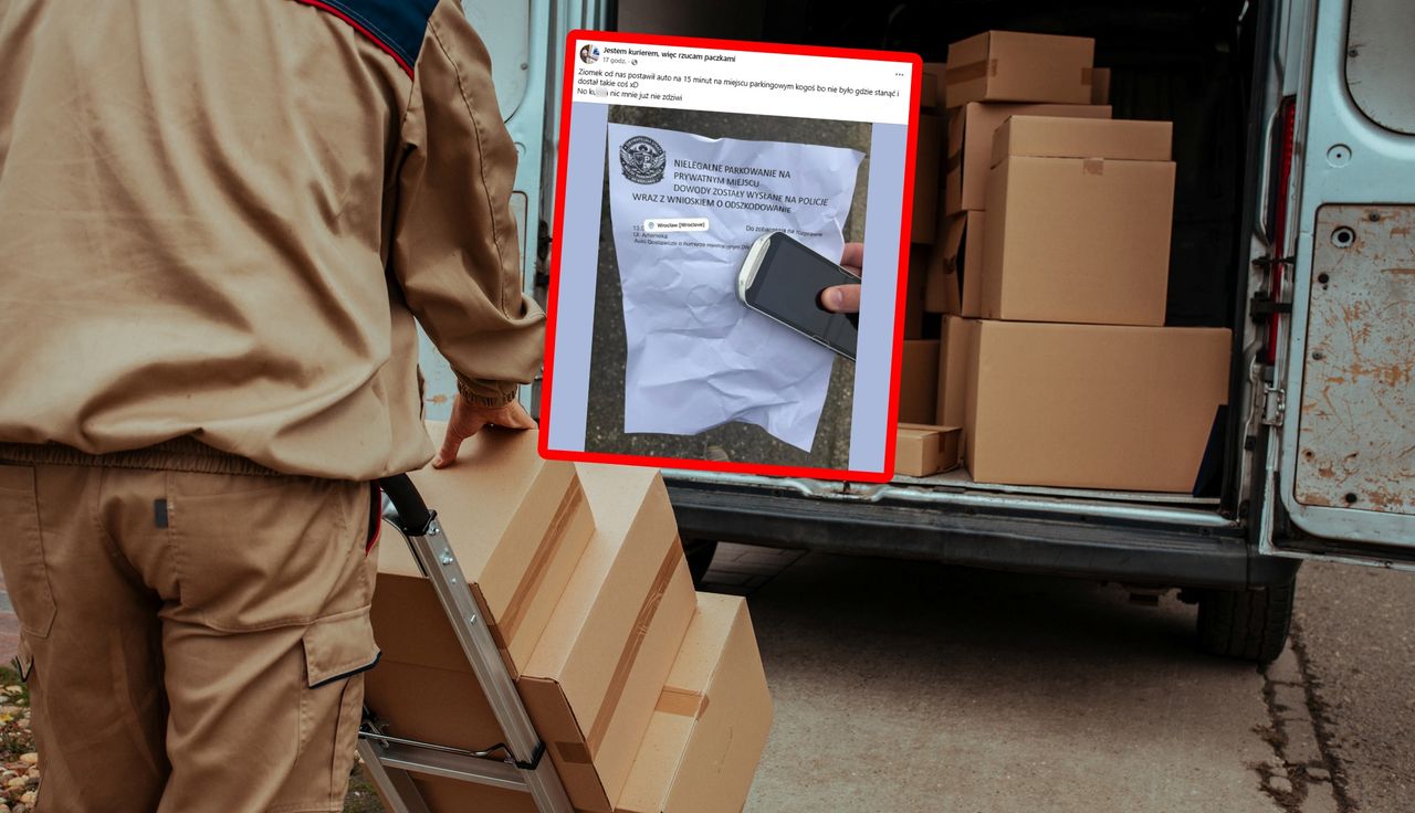 Wrócił po 15 minutach. Kurier dostrzegł karteczkę. "Do zobaczenia"