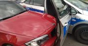Szaleńczą jazdę skończył na drzwiach radiowozu. Kierowca bmw uzbierał 55 punktów karnych