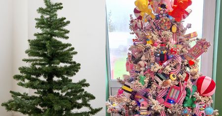 Obsypała choinkę słodyczami. Za wszystko zapłaciła mniej niż za prezenty