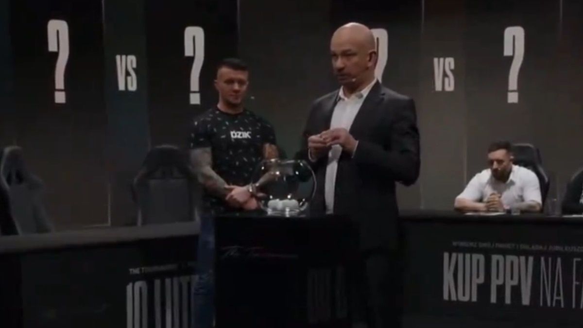 Na zdjęciu: losowanie par turnieju Fame MMA