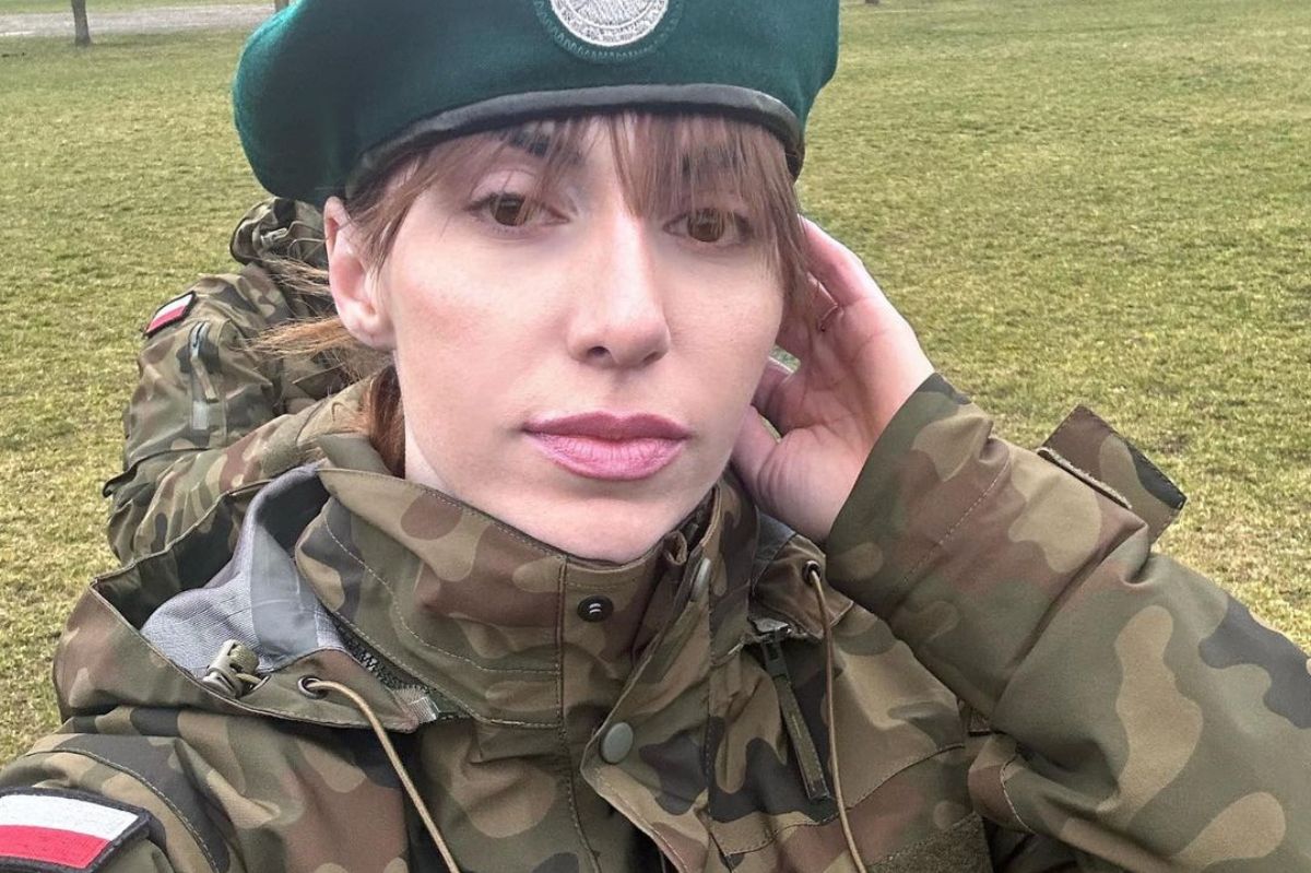 Marianna Schreiber odbywa szkolenie wojskowe