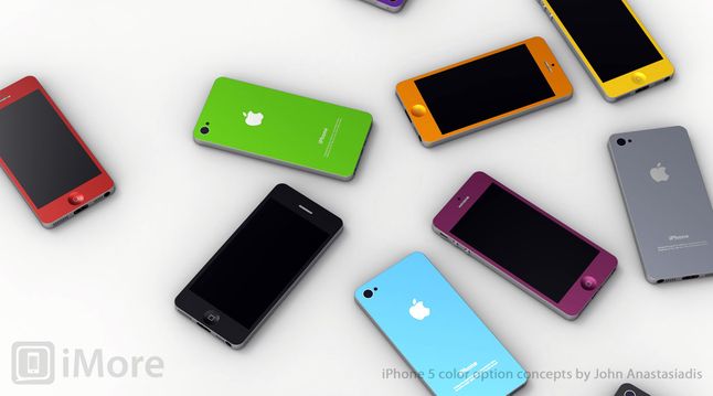 Koncept kolorowych iPhone’ów 5S (fot. daily-i.com)