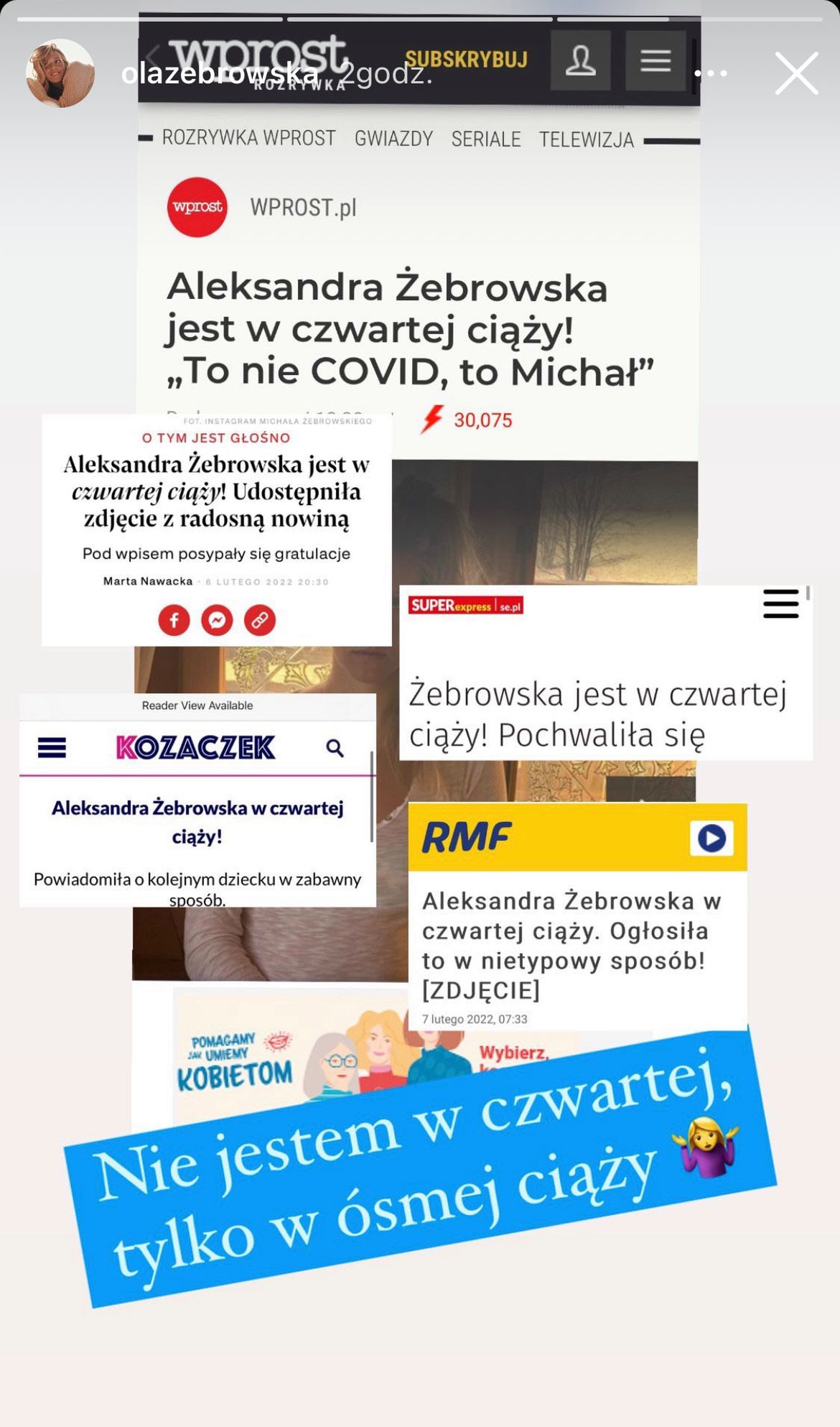 Ola Żebrowska dementuje, że jest w 4. ciąży