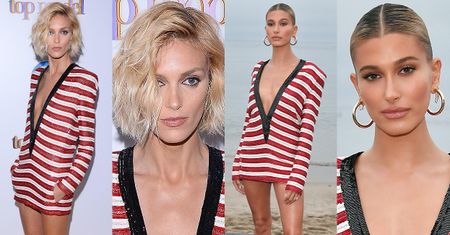 Kto wyglądał lepiej w sukience za 40 tysięcy: Anja Rubik czy Hailey Bieber?