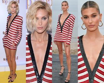 Kto wyglądał lepiej w sukience za 40 tysięcy: Anja Rubik czy Hailey Bieber?