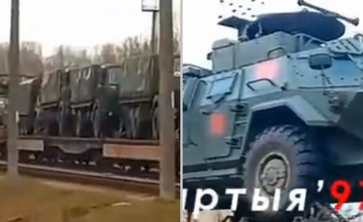 Ogromny transport uzbrojenia. "10 km od granicy z Polską" [RELACJA NA ŻYWO]