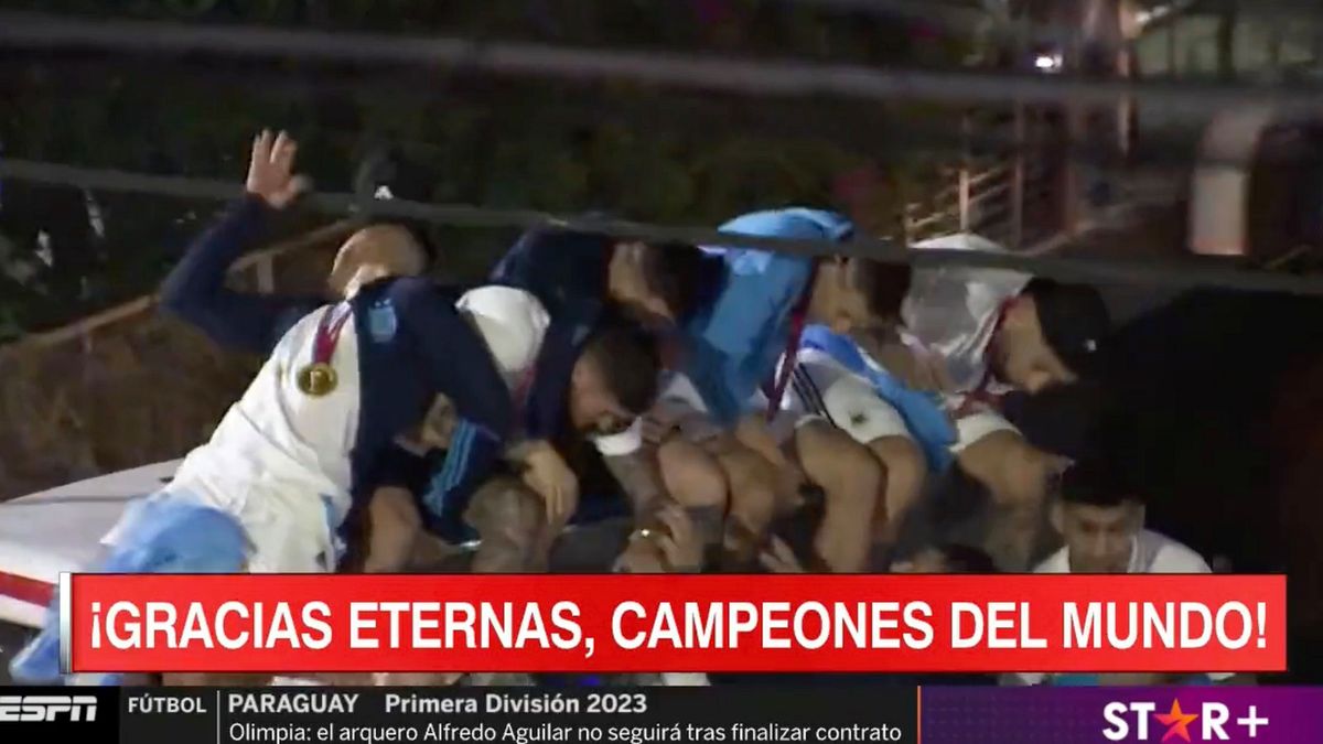 Zdjęcie okładkowe artykułu: Twitter / ESPN / Reprezentancji Argentyny podczas fety