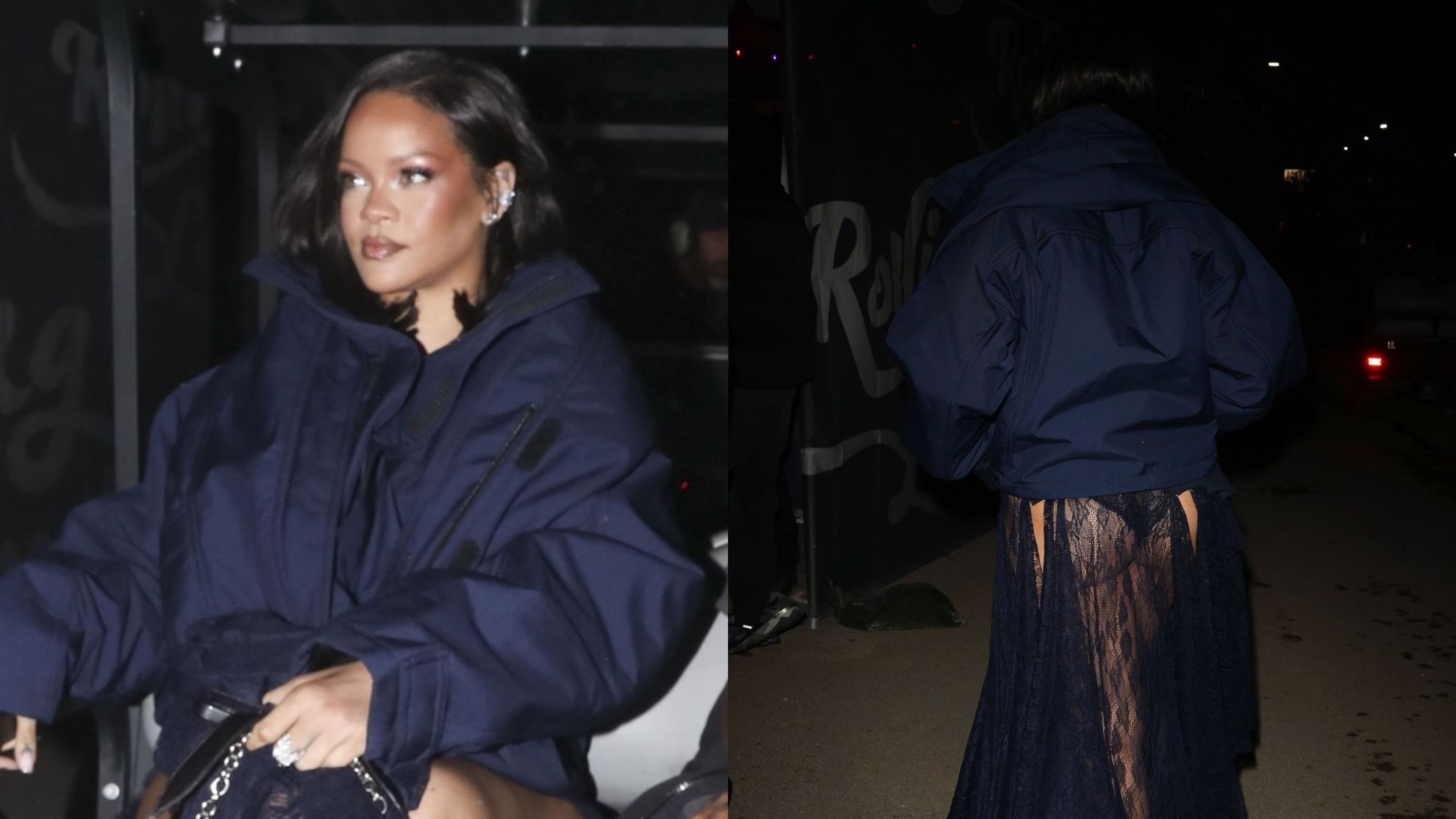 Rihanna eksponuje pośladki w drodze na festiwal