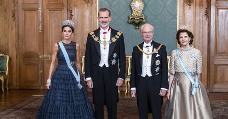 Zachwycająca! Królowa Letycja zadała szyku na uroczystej kolacji w Szwecji