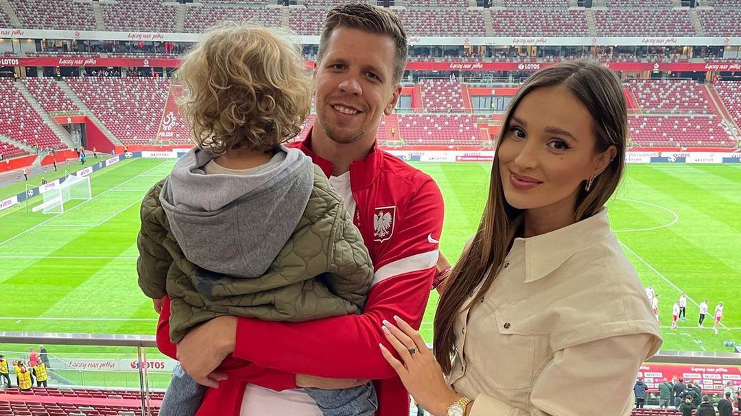 Wojciech Szczęsny z żoną 