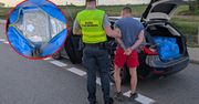Otworzyli torby i oniemieli. Zatrzymanie na autostradzie A2
