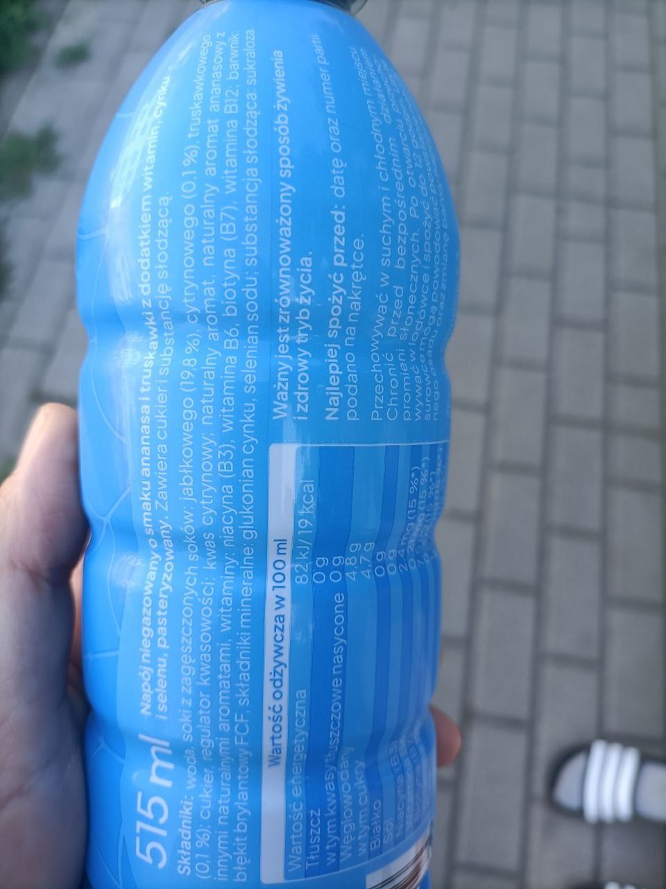 Skład napoju GOAT Blue (wariant niebieski)