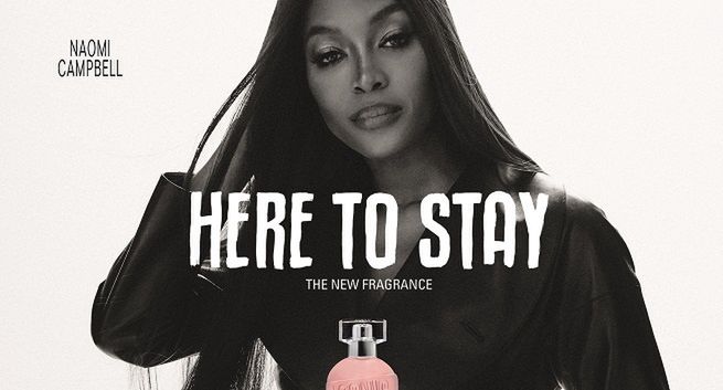 Perfumy Naomi Campbell Here To Stay w reklamą w "Top Model"