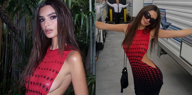 Emily Ratajkowski zaszalała z kreacją na gali VMA. Nie pozostawiła zbyt wiele wyobraźni (FOTO)
