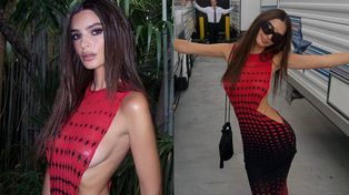 Emily Ratajkowski zaszalała z kreacją na gali VMA. Nie pozostawiła zbyt wiele wyobraźni (FOTO)