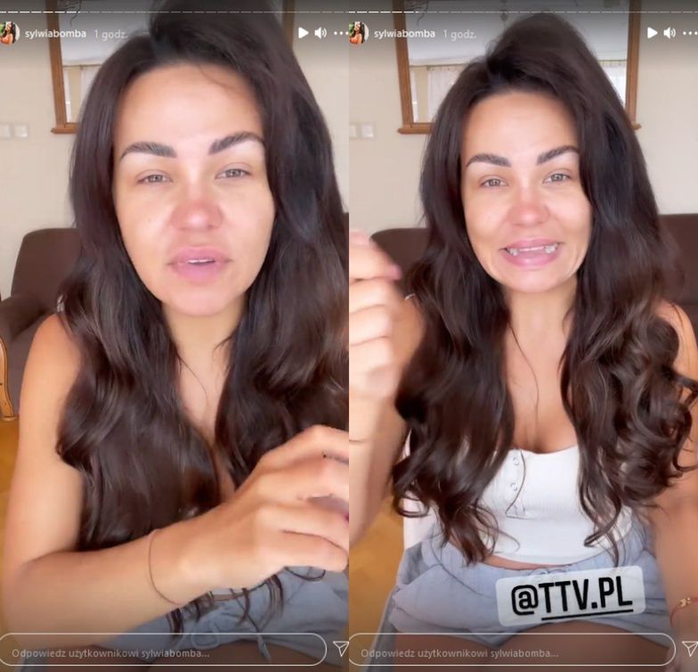 Sylwia Bomba bez makijażu