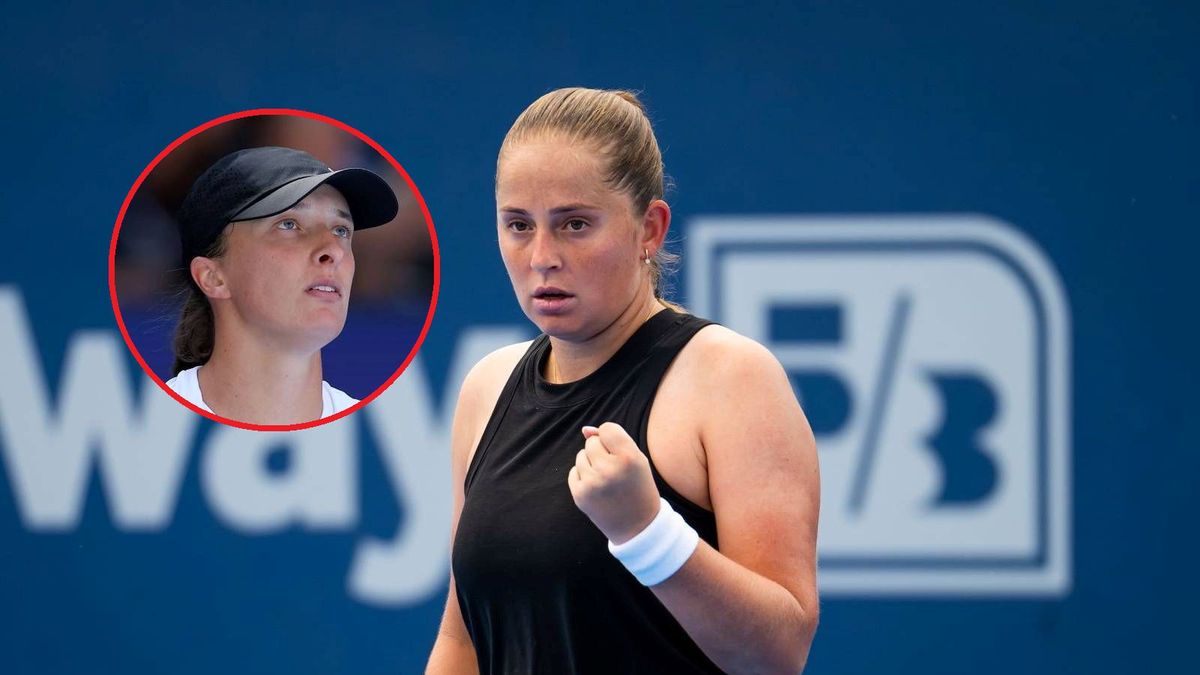 Getty Images / Robert Prange/Sarah Stier / Na dużym zdjęciu Jelena Ostapenko, na małym Iga Świątek