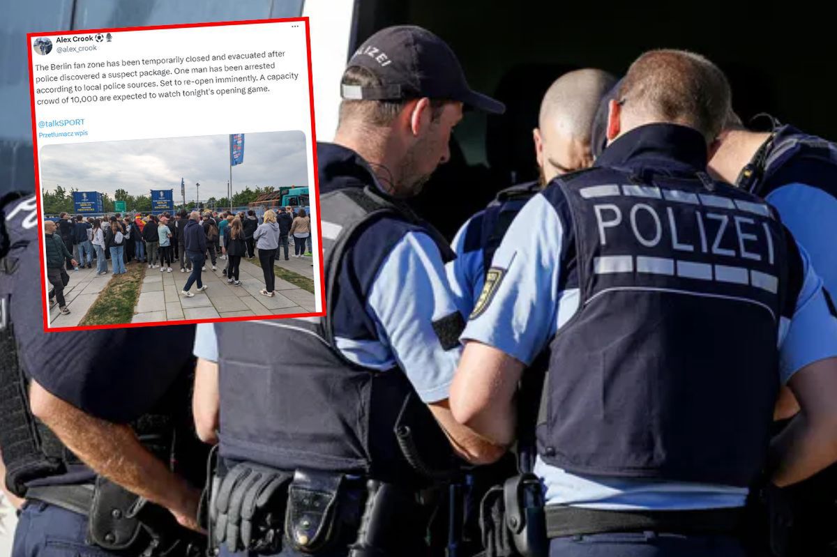 The police found a suspicious backpack. Evacuation of fans in Berlin.