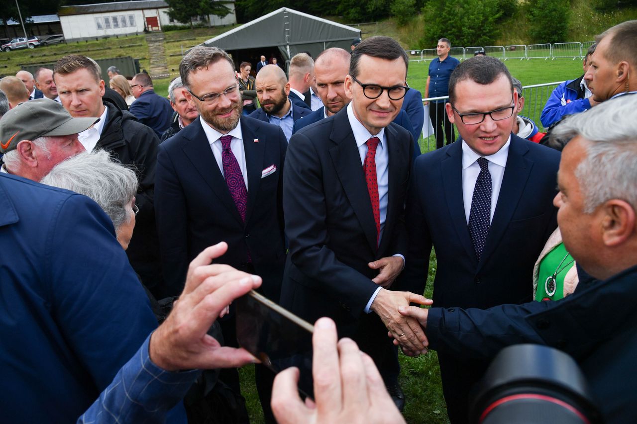 Mateusz Morawiecki na spotkaniu z Polakami