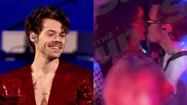 Harry Styles całuje się z kobietą na festiwalu