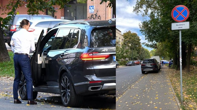 Radosław Majdan parkuje na zakazie 