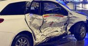 Warszawa: Poważne zderzenie dwóch aut na Pradze-Północ. Cudem nikt nie zginął. Trzy pasy zablokowane