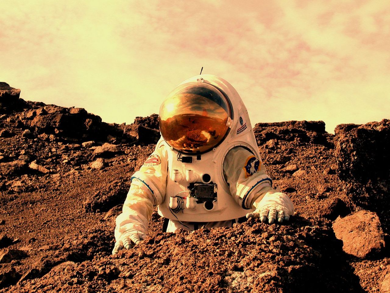 Człowiek na Marsie - wizja artystyczna