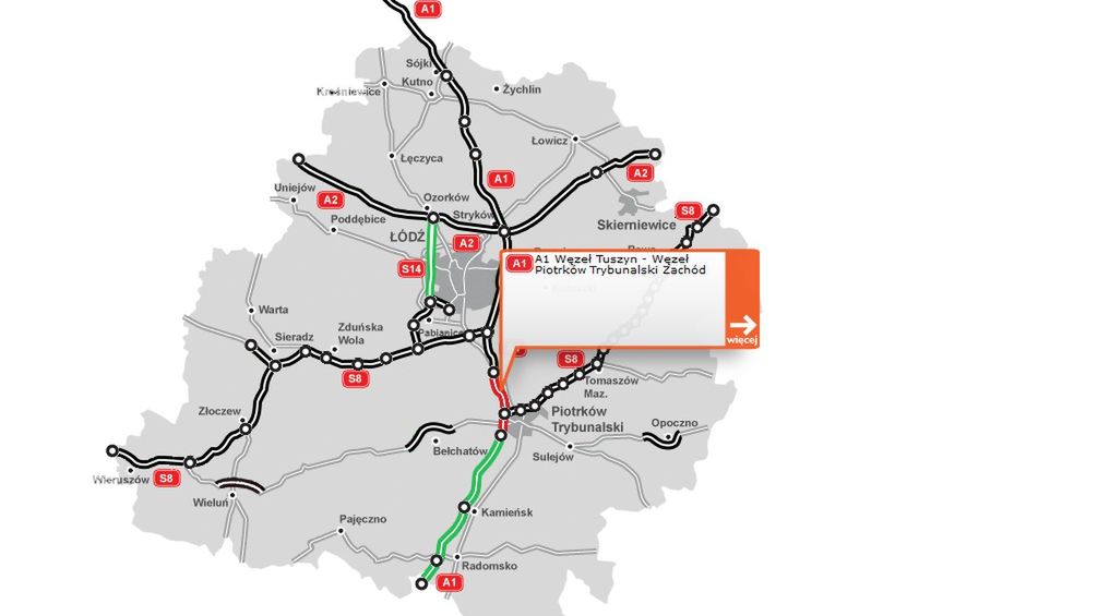 Budowa łódzkiego odcinka A1 ma skończyć się za 2,5 roku