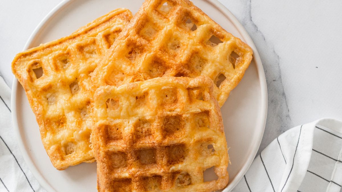 Gofry z serkiem wiejskim - Pyszności