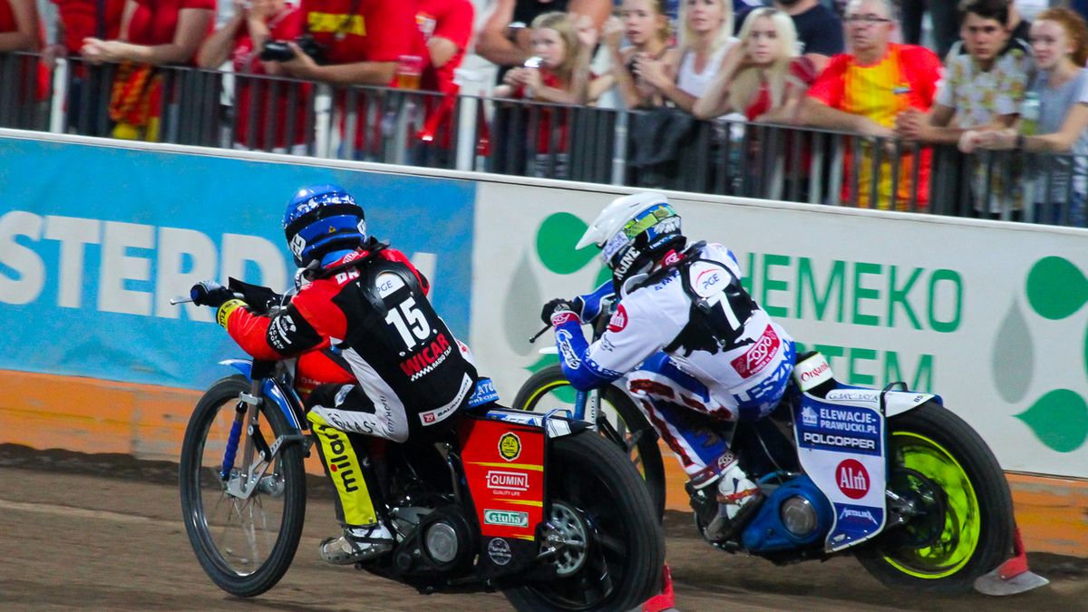 WP SportoweFakty / Katarzyna Łapczyńska / Na zdjęciu: Maksym Drabik w kasku niebieskim